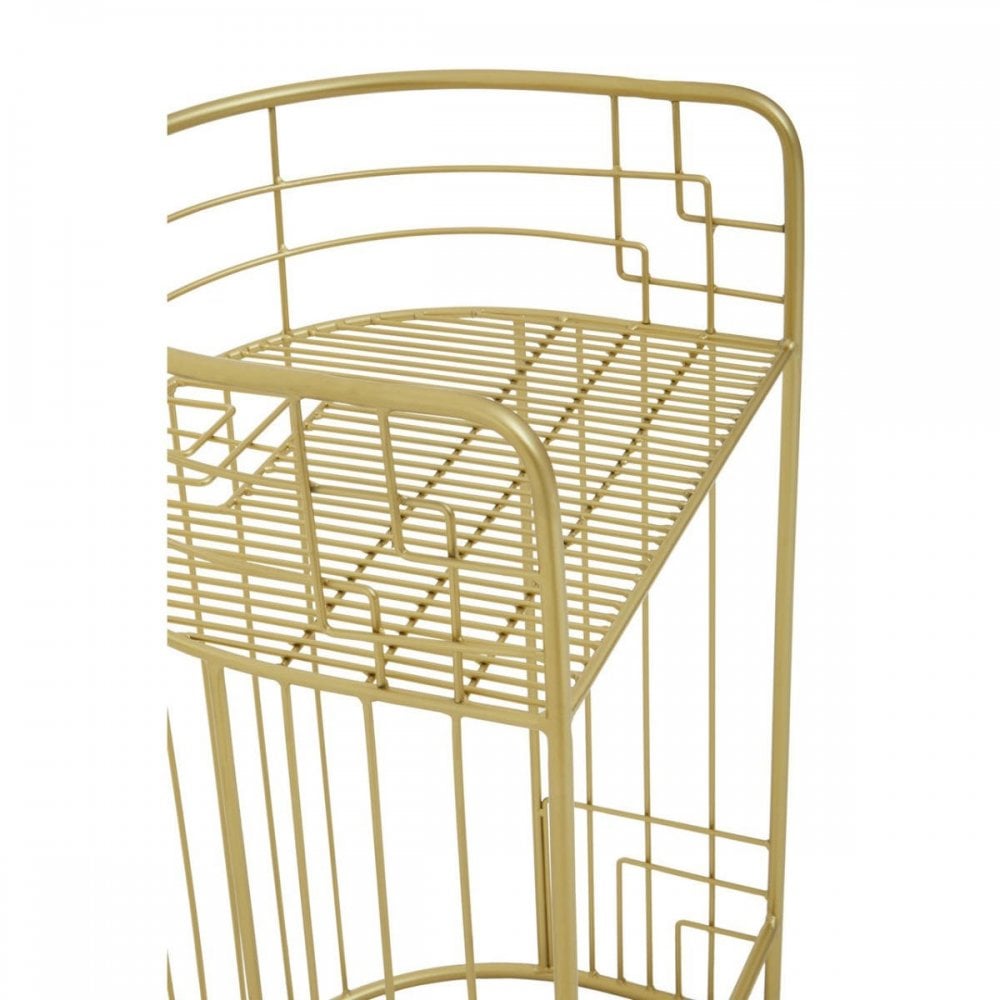 Elsie Gold Finish Lounge Chair