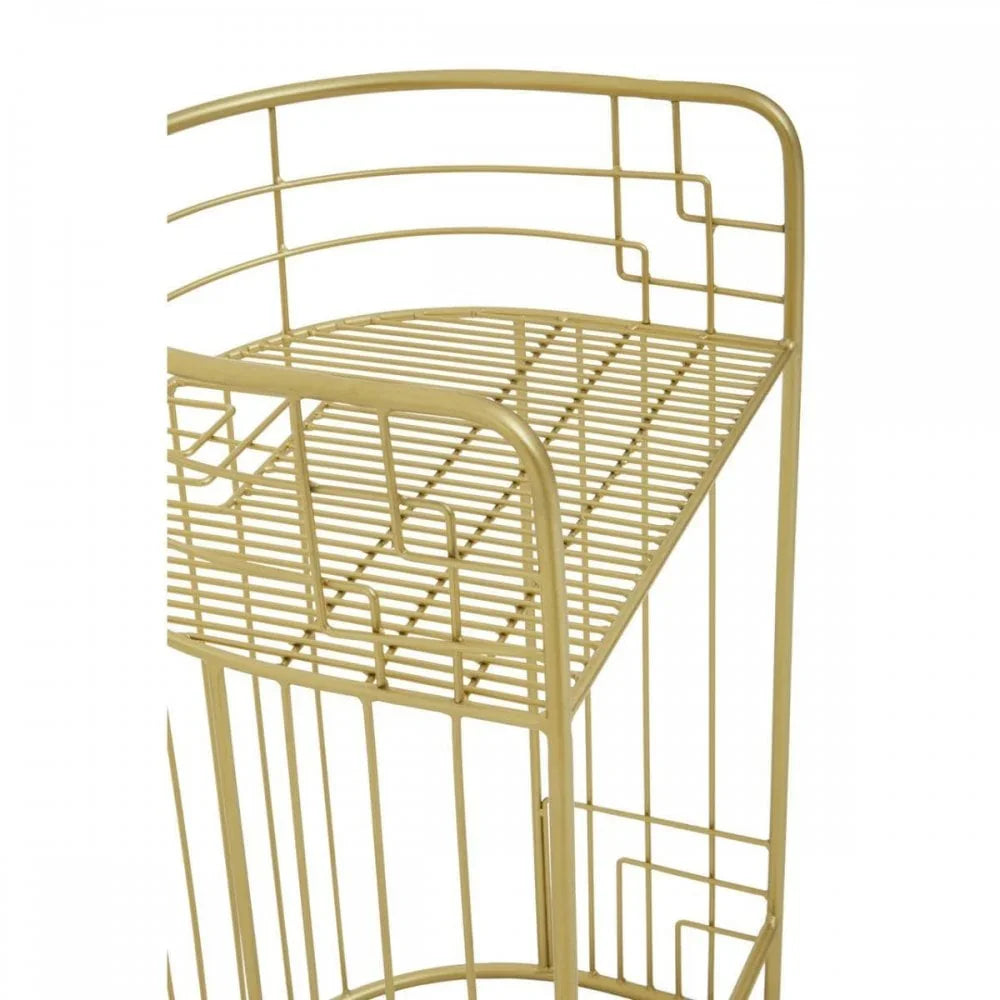 Elsie Gold Finish Lounge Chair