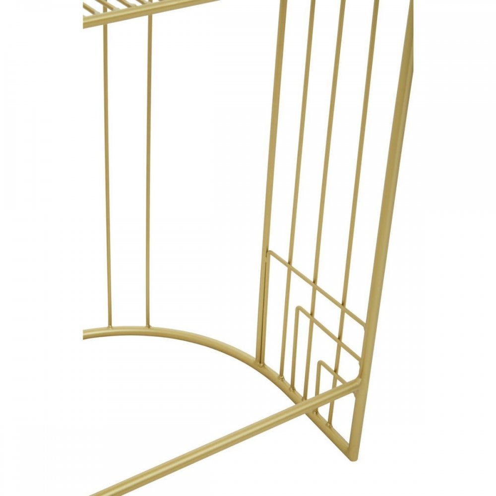 Elsie Gold Finish Lounge Chair