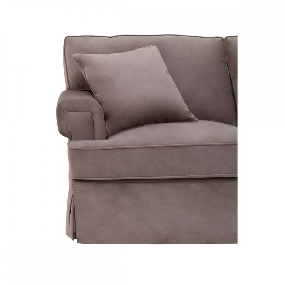 Camden Three Seat Velvet Chaise Sofa