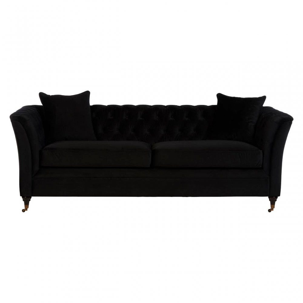 Milena 3 Seat Onyx Sofa