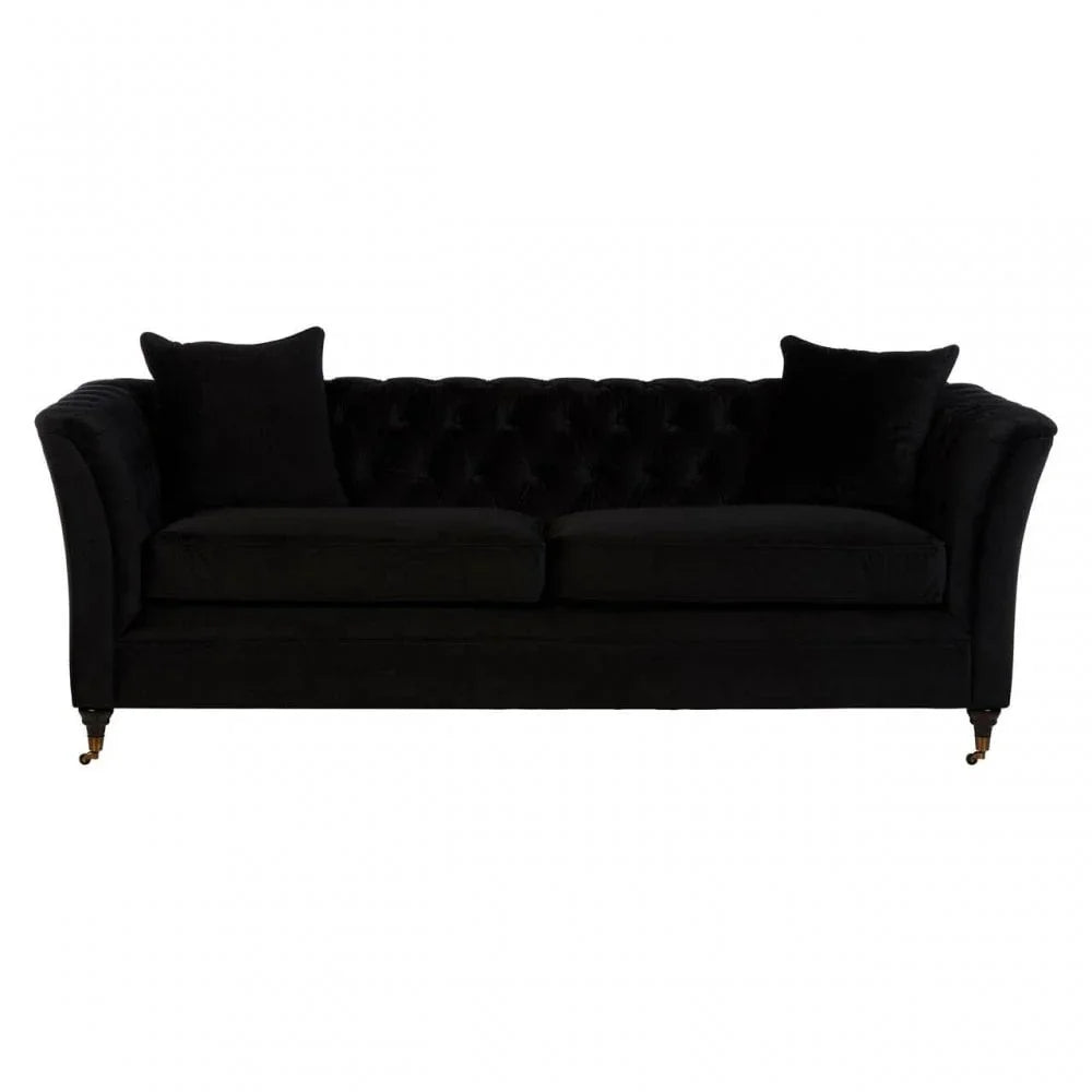 Milena 3 Seat Onyx Sofa