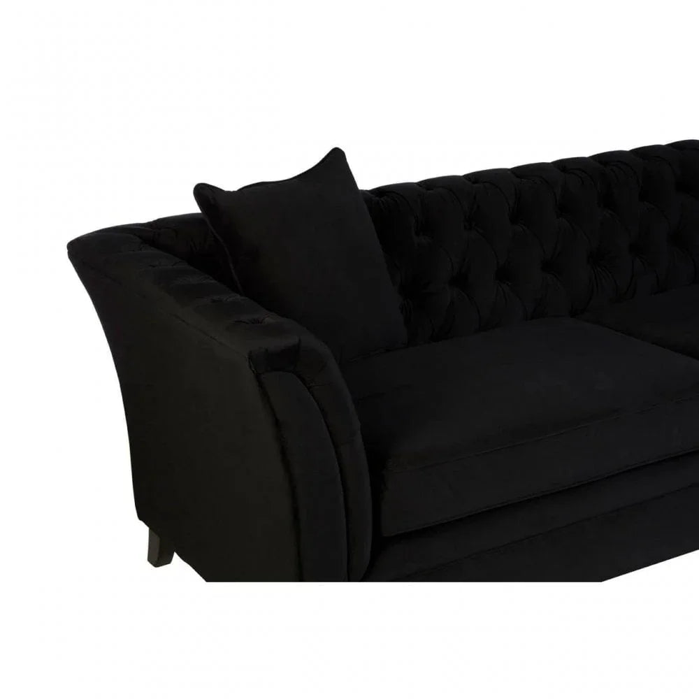 Milena 3 Seat Onyx Sofa