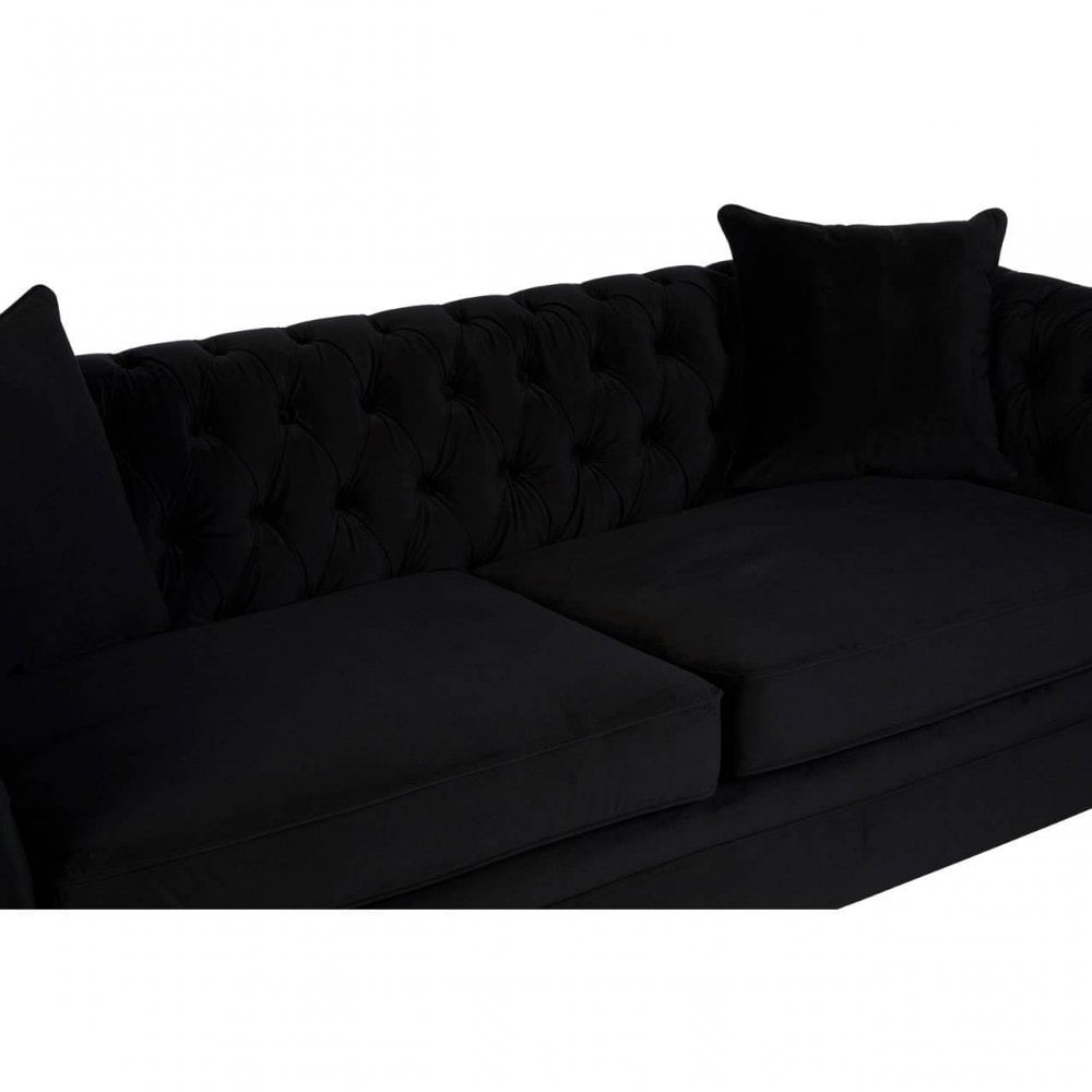 Milena 3 Seat Onyx Sofa