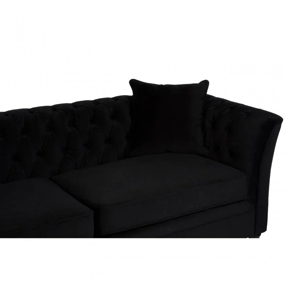 Milena 3 Seat Onyx Sofa