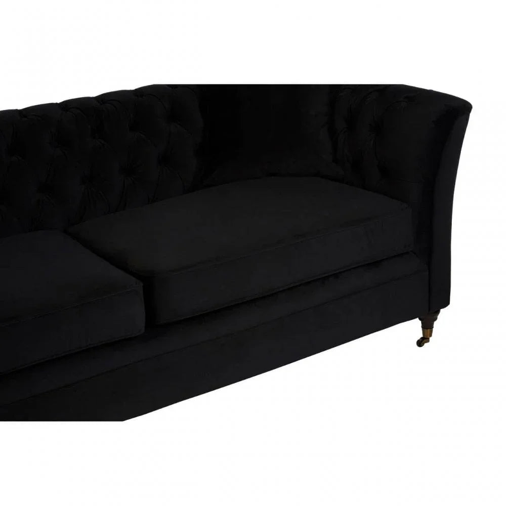 Milena 3 Seat Onyx Sofa