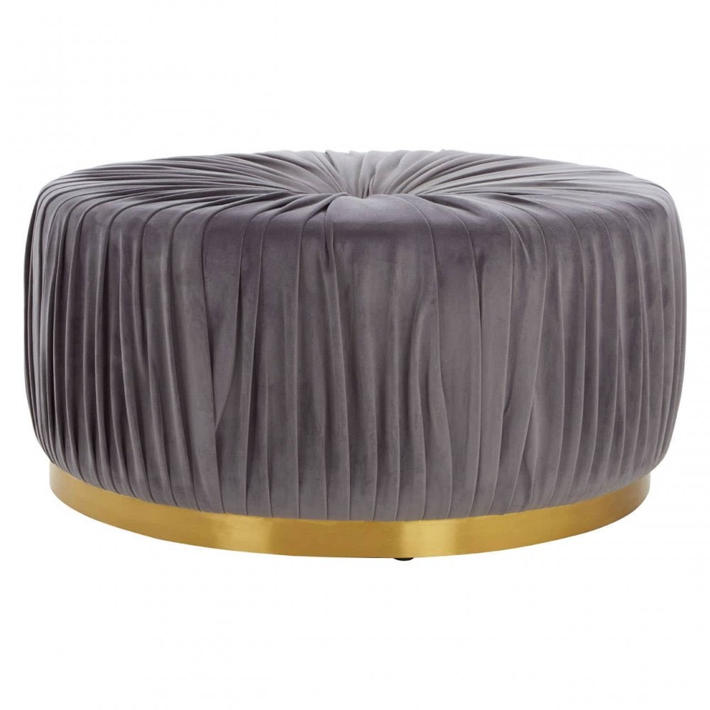 Cassia Grey Footstool