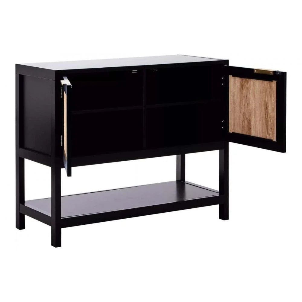 Astoria Black Wood Side Cabinet
