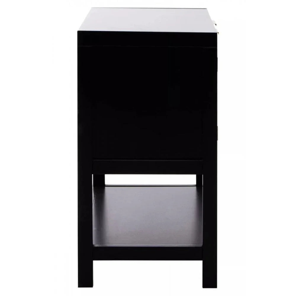 Astoria Black Wood Side Cabinet