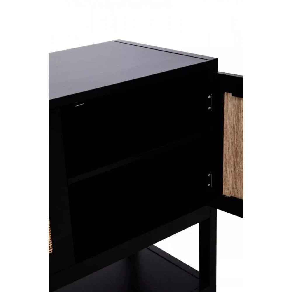 Astoria Black Wood Side Cabinet