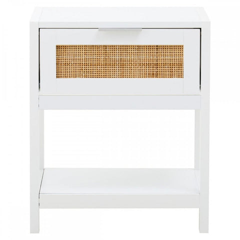 Astoria White Wood Side Table