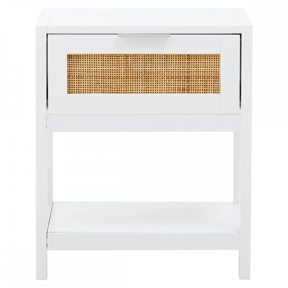 Astoria White Wood Side Table