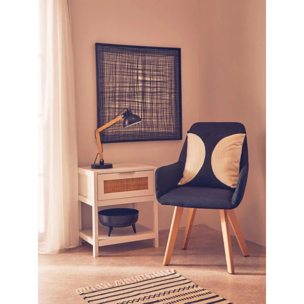 Astoria White Wood Side Table