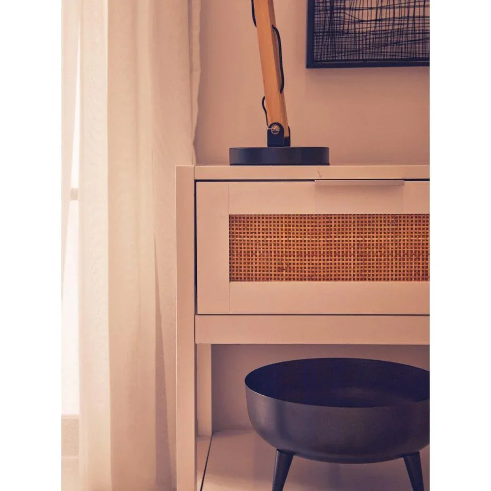 Astoria White Wood Side Table