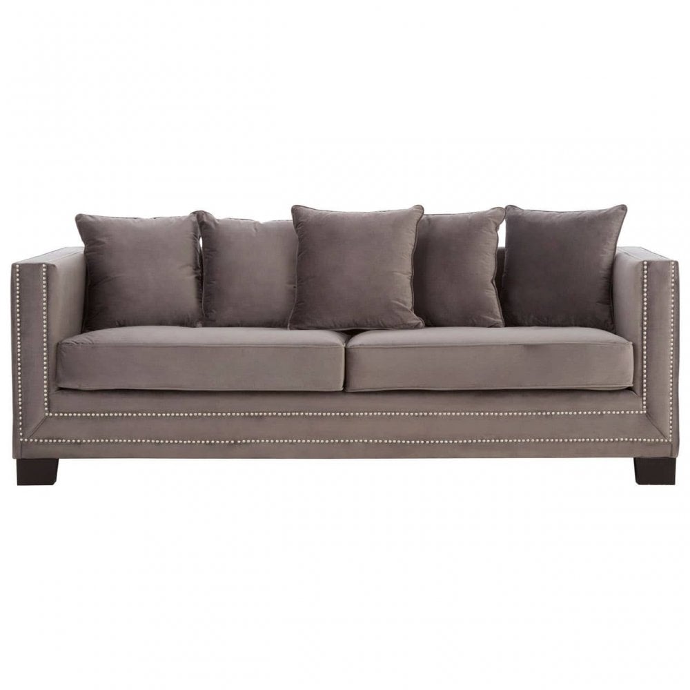 Westend 3 Seat Viola Grey Sofa
