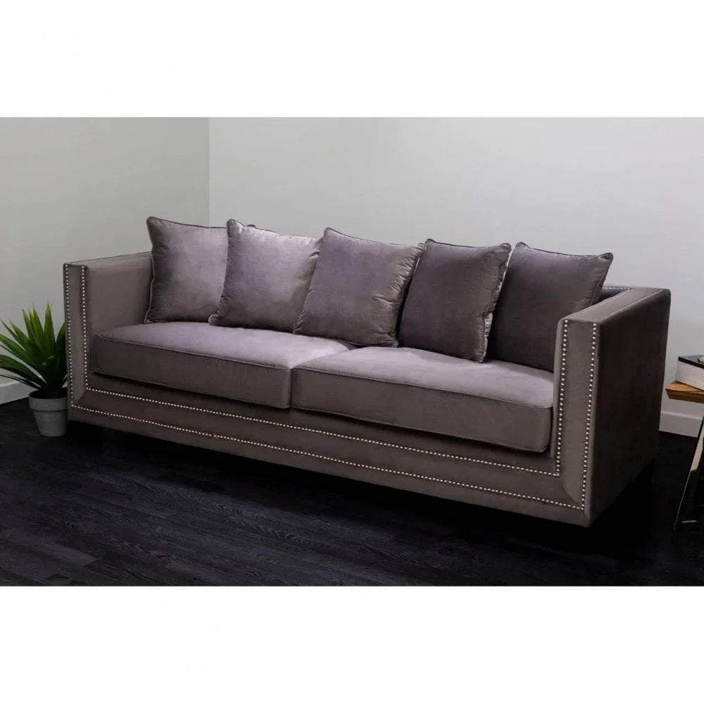 Westend 3 Seat Viola Grey Sofa