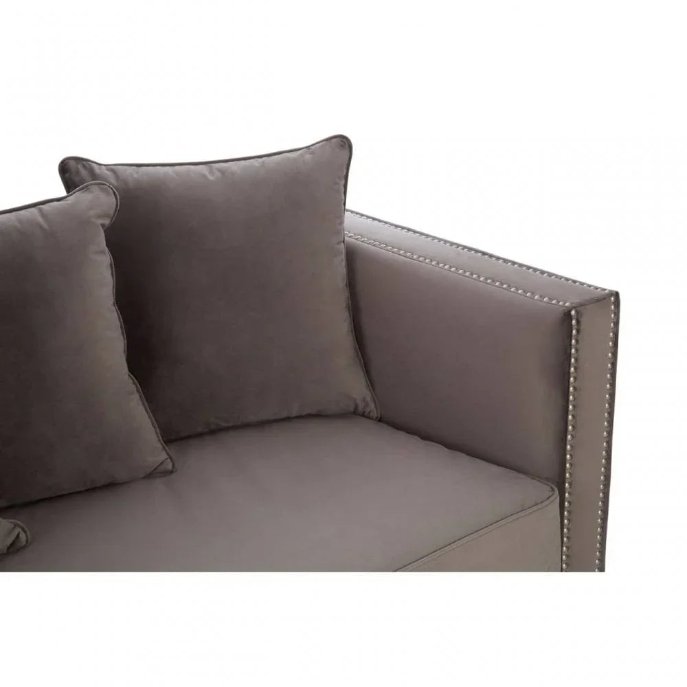 Westend 3 Seat Viola Grey Sofa
