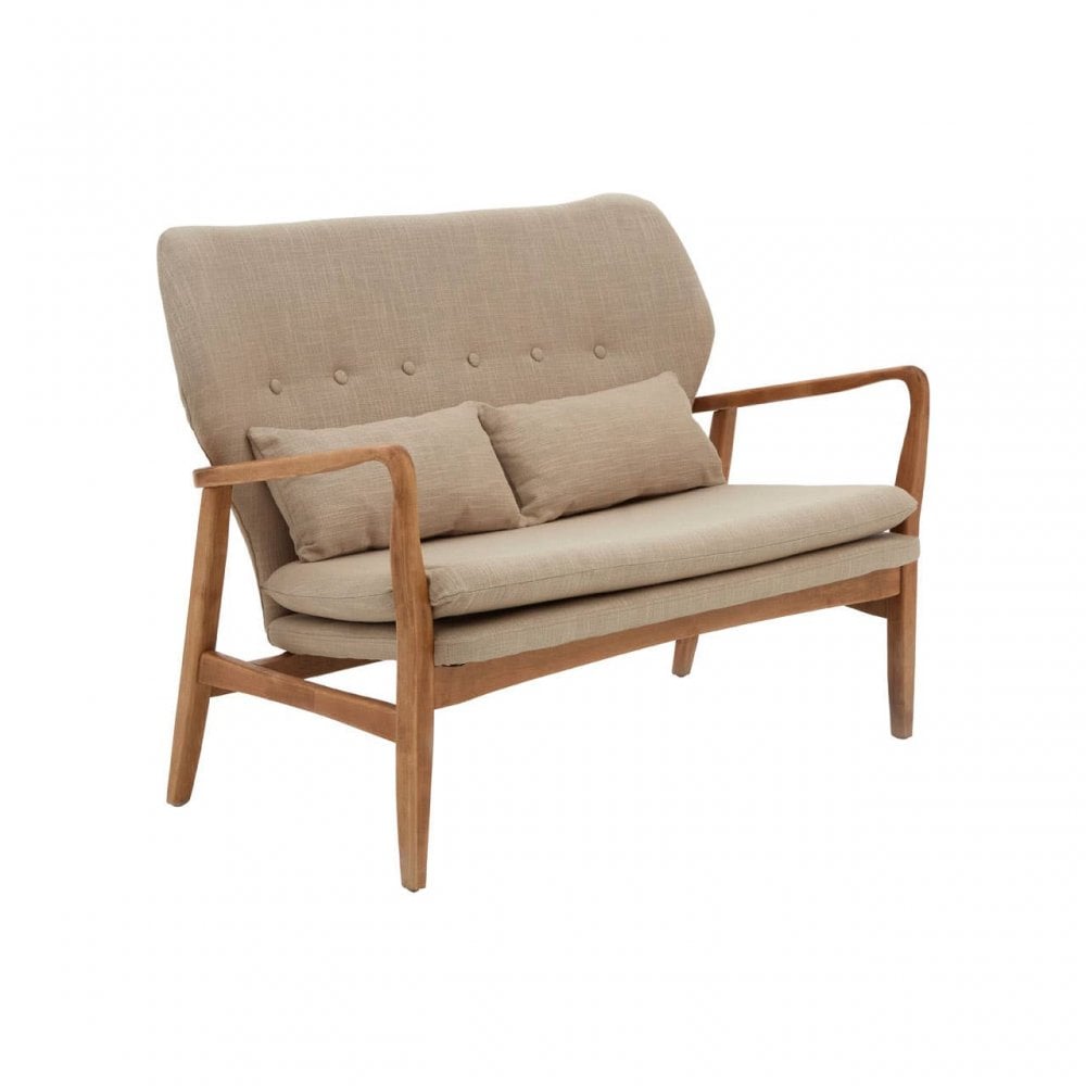 Nexus Birch Wood Frame 2 Seat Sofa