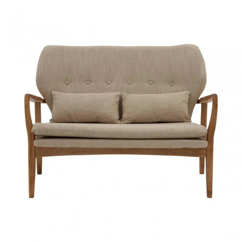 Nexus Birch Wood Frame 2 Seat Sofa