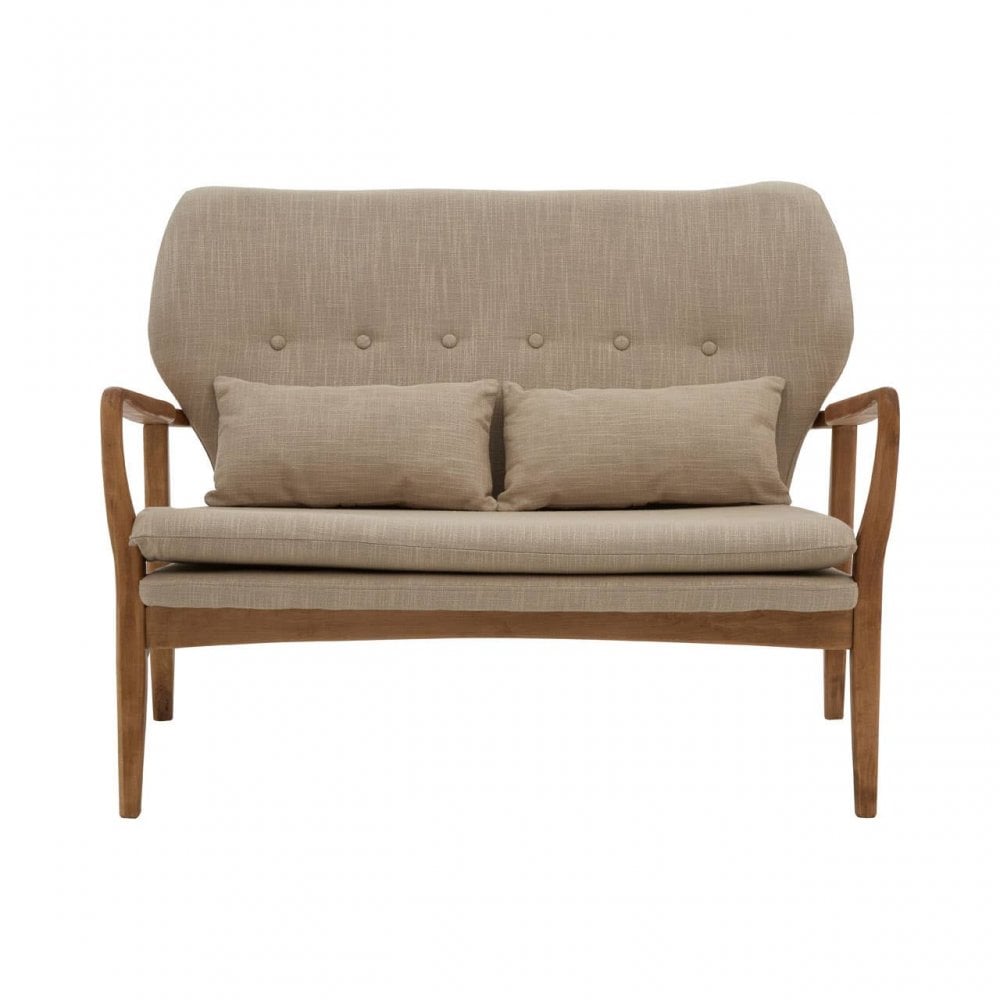 Nexus Birch Wood Frame 2 Seat Sofa