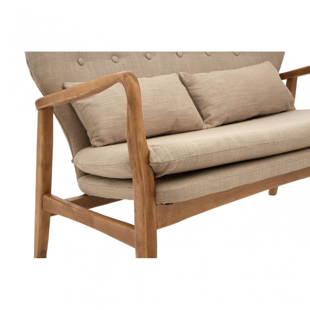 Nexus Birch Wood Frame 2 Seat Sofa