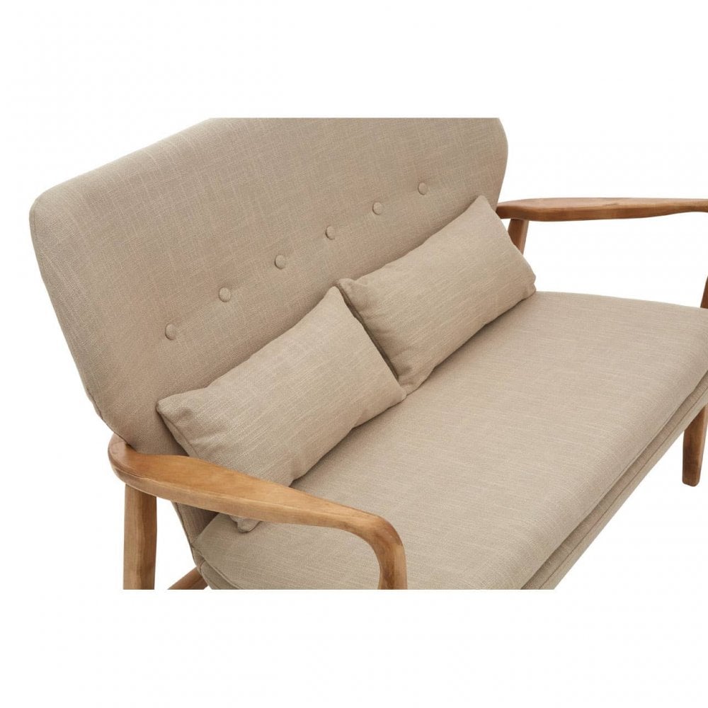 Nexus Birch Wood Frame 2 Seat Sofa