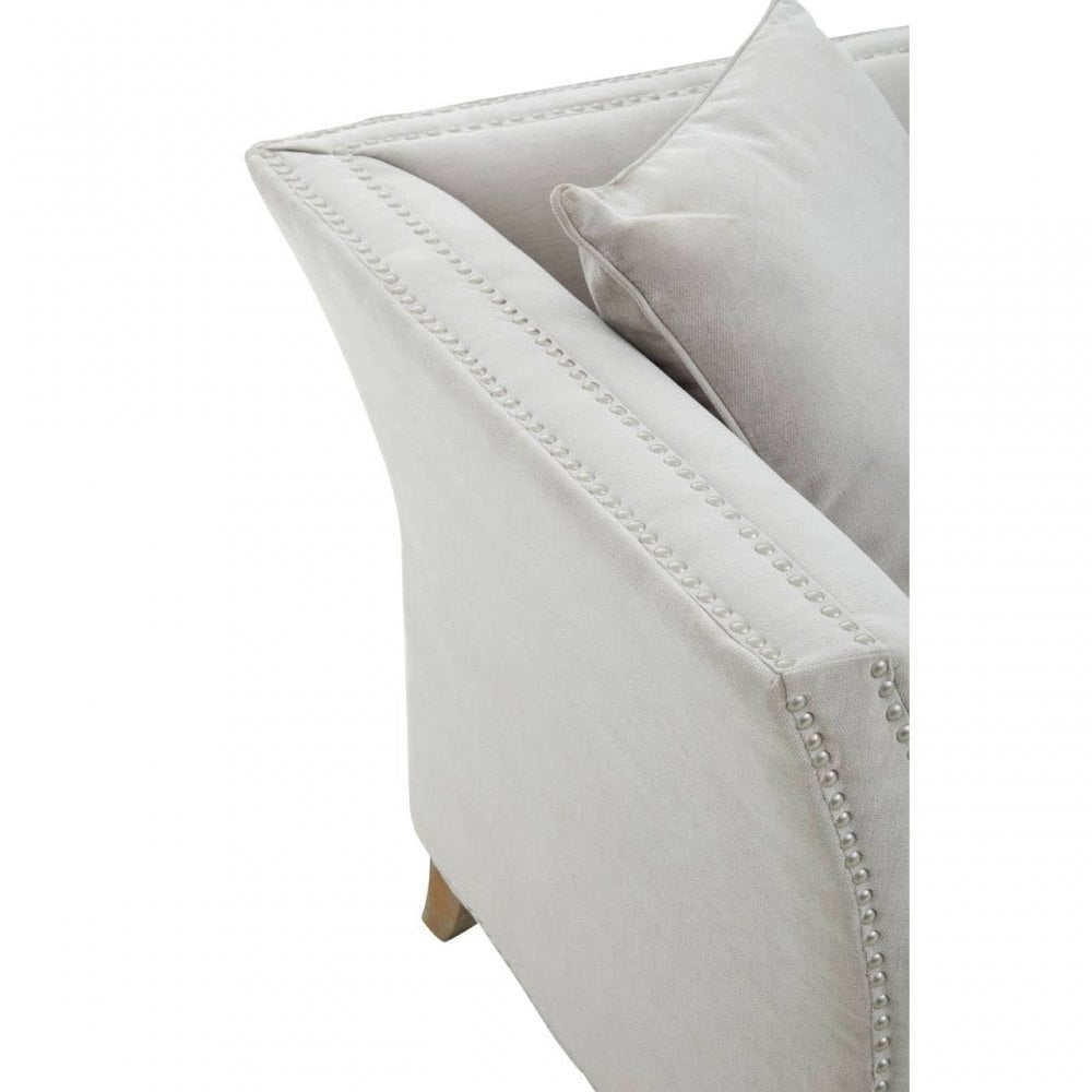 Solace Three Seat Grey Fabric Sofa