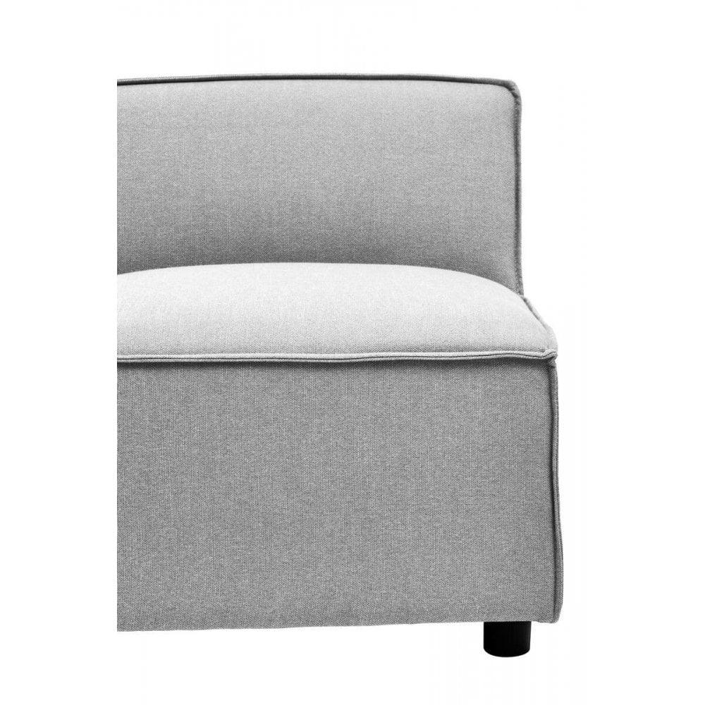 Celeste Grey Fabric Armless Sofa