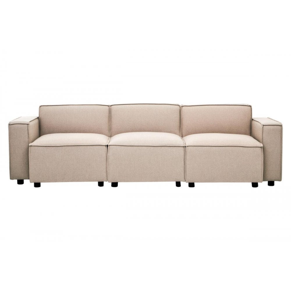 Celeste Natural Fabric Armless Sofa