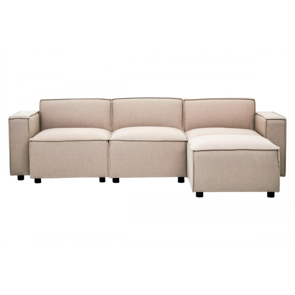 Celeste Natural Fabric Armless Sofa