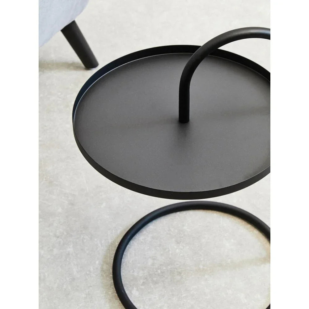 Orion Black Hanging Top Side Table