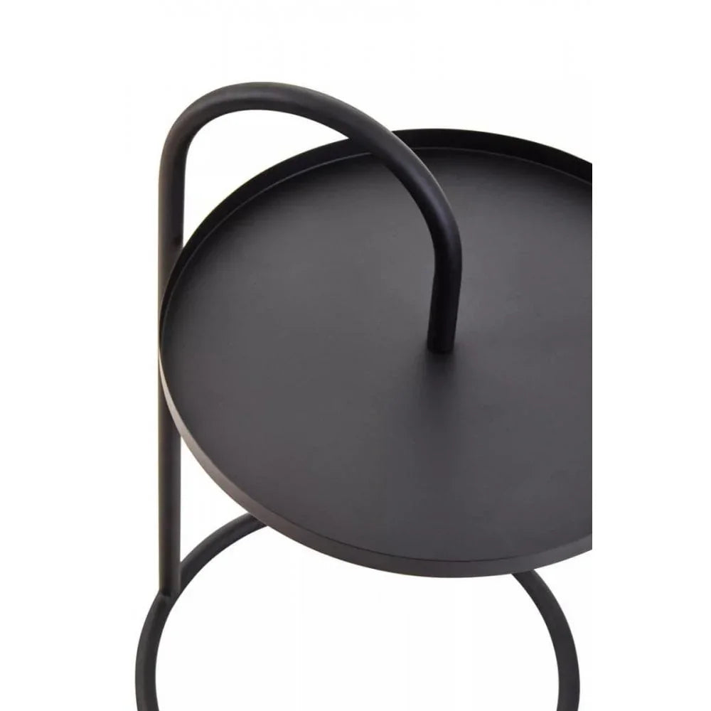 Orion Black Hanging Top Side Table