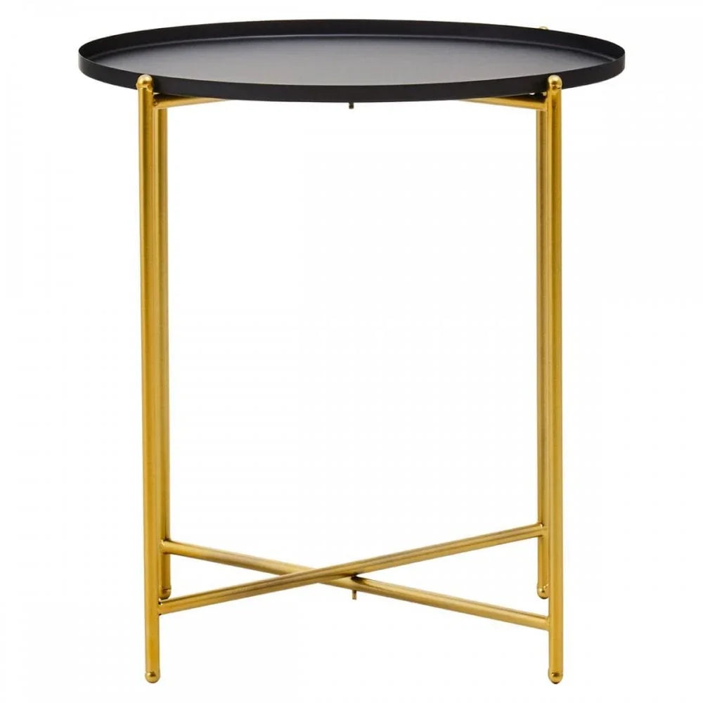 Orion Black Top Side Table