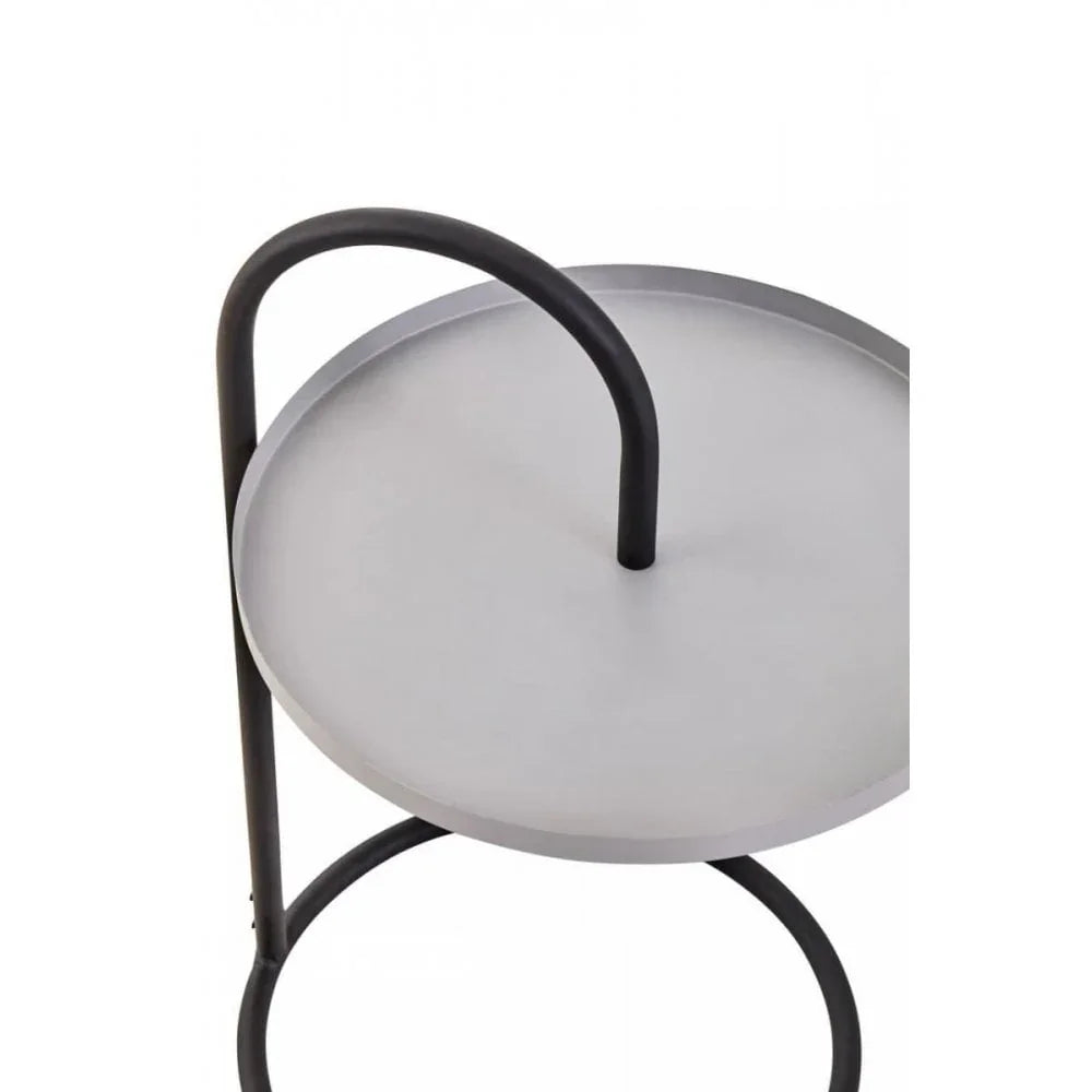 Orion Grey & Black Hanging Top Side Table
