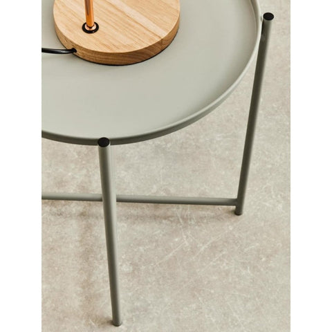 Orion Grey Iron Side Table