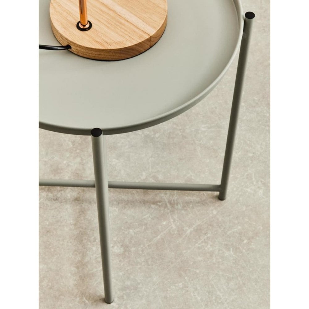 Orion Grey Iron Side Table