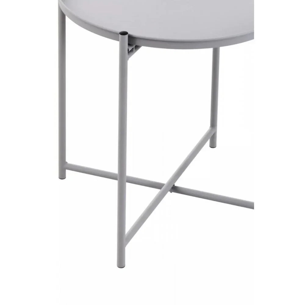 Orion Grey Iron Side Table
