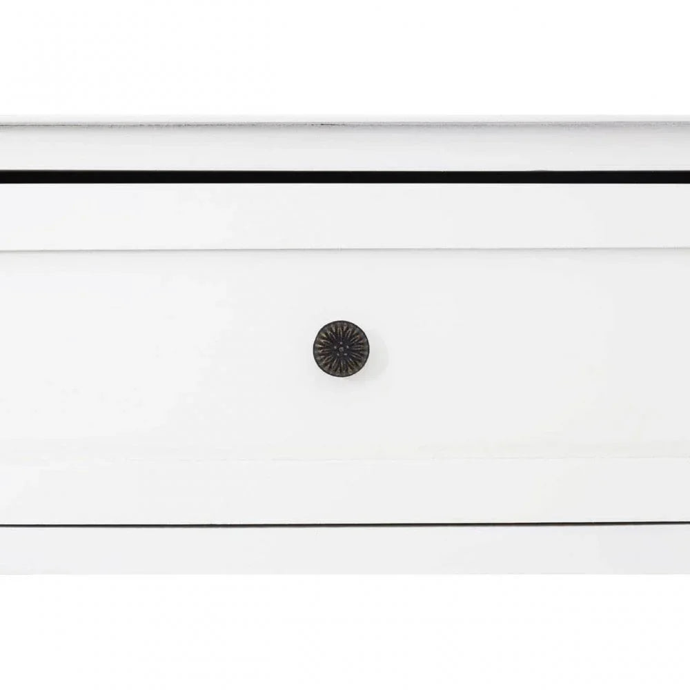 Oakstone Ivory 2 Drawer 4 Baskets Cabinet