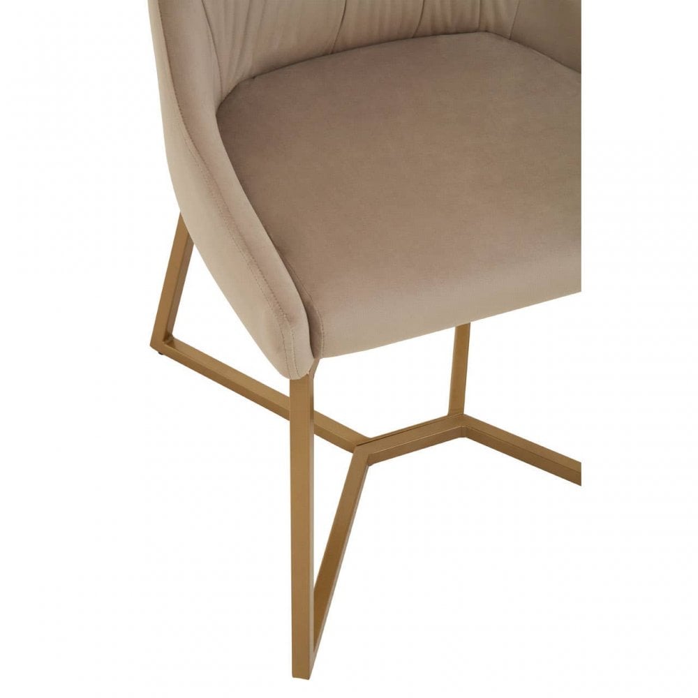 Valencia Mink Velvet Dining Chair