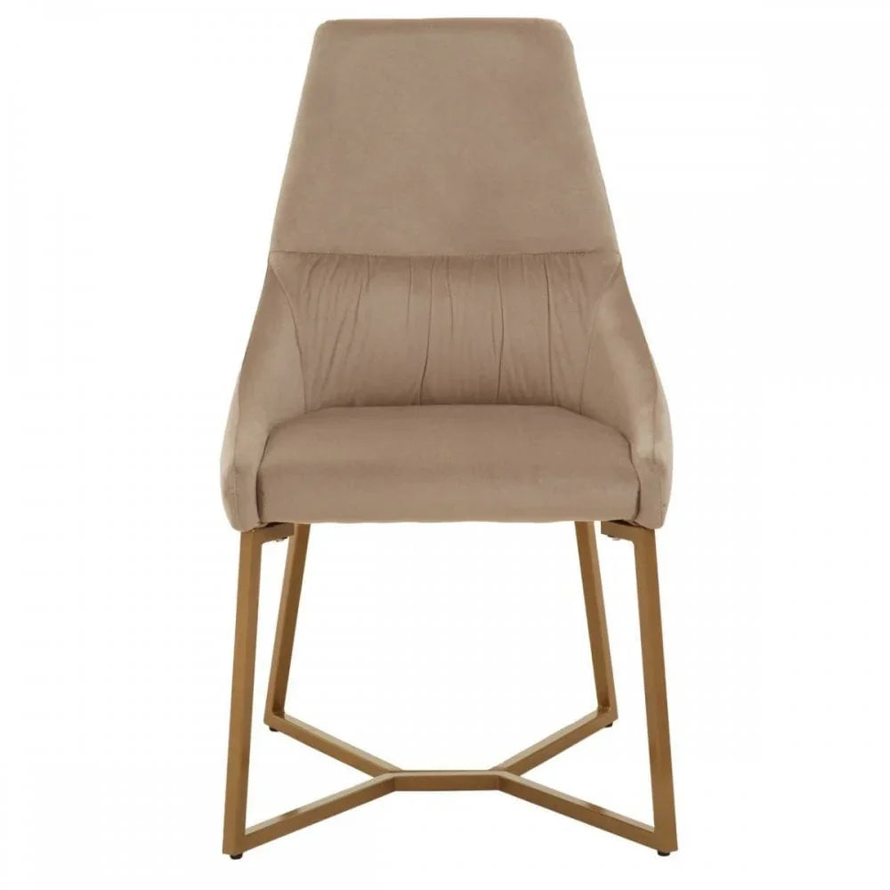 Valencia Mink Velvet Dining Chair