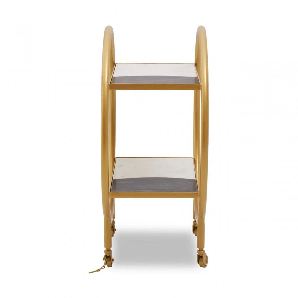 Vero Brass Finished 2 Tier Unit