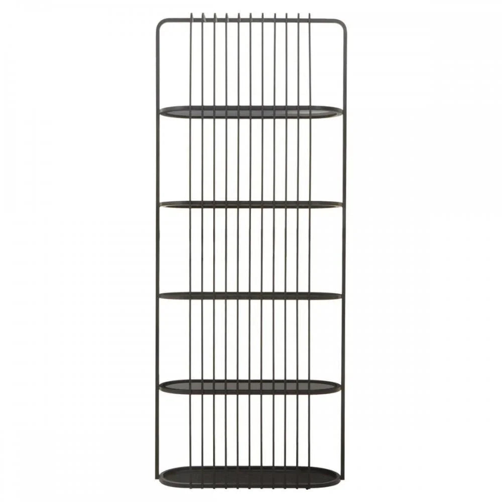 Vero Five Tier Black Shelf Unit