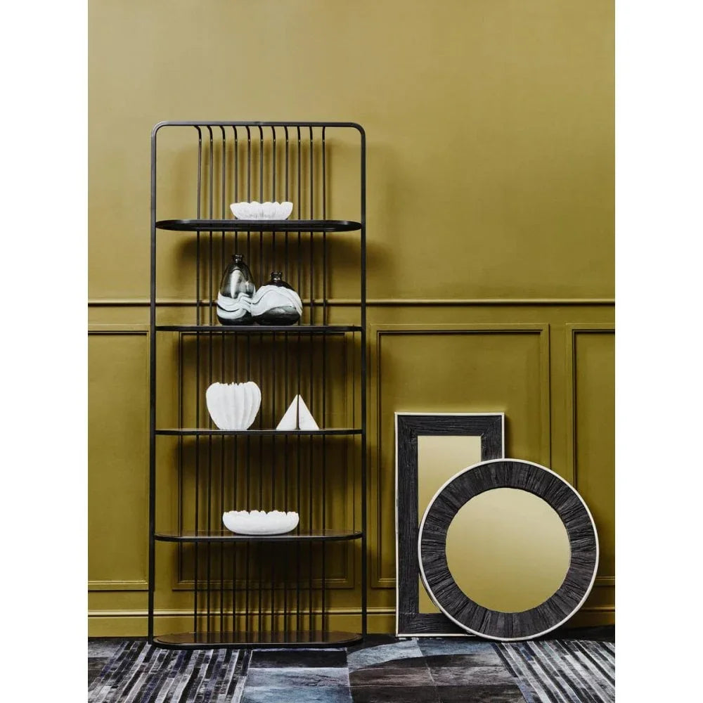 Vero Five Tier Black Shelf Unit