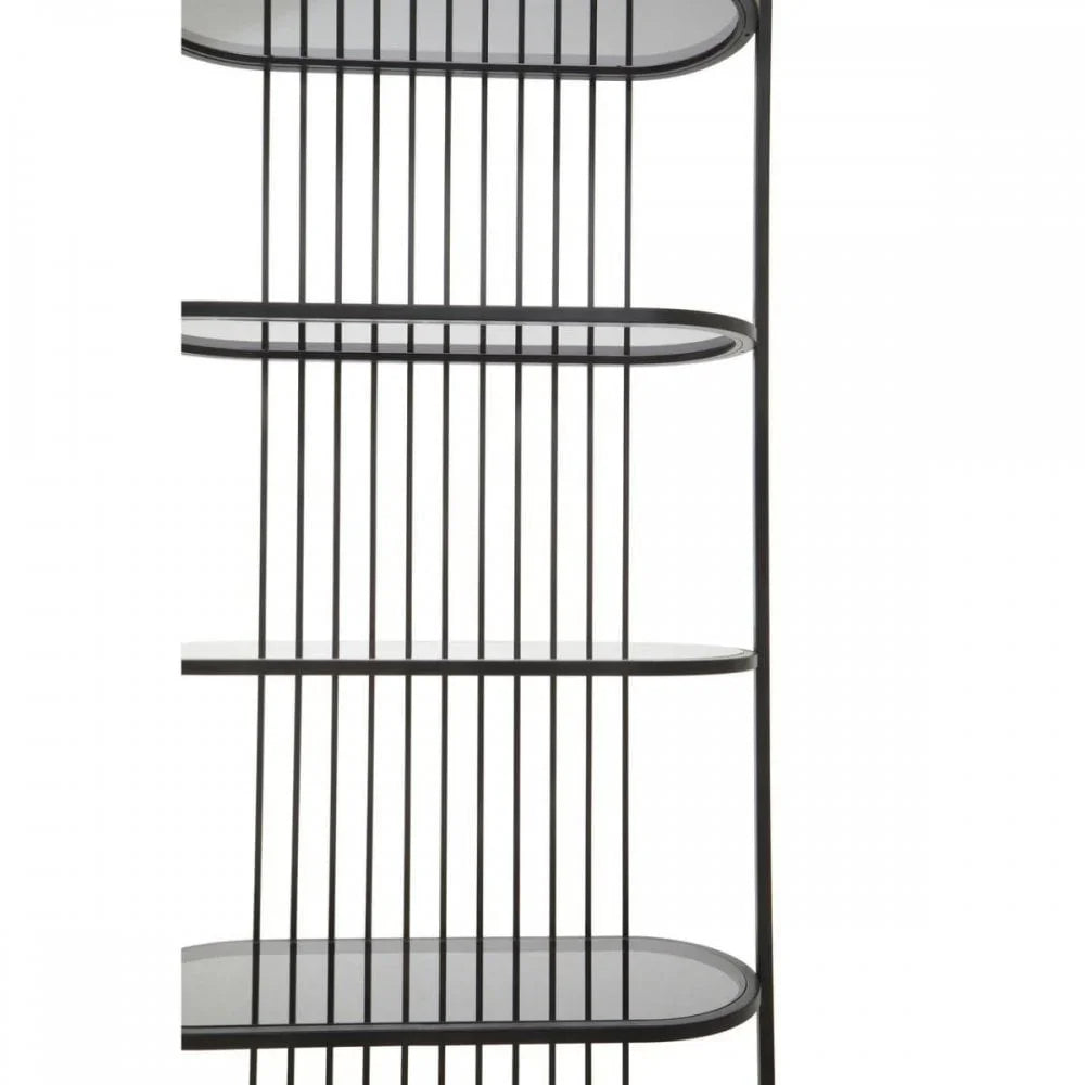 Vero Five Tier Black Shelf Unit