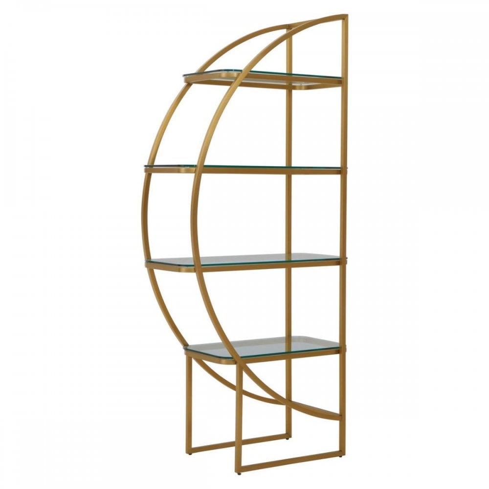 Vero Left Half Moon Shelf Unit