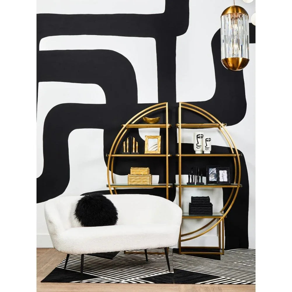 Vero Right Half Moon Shelf Unit