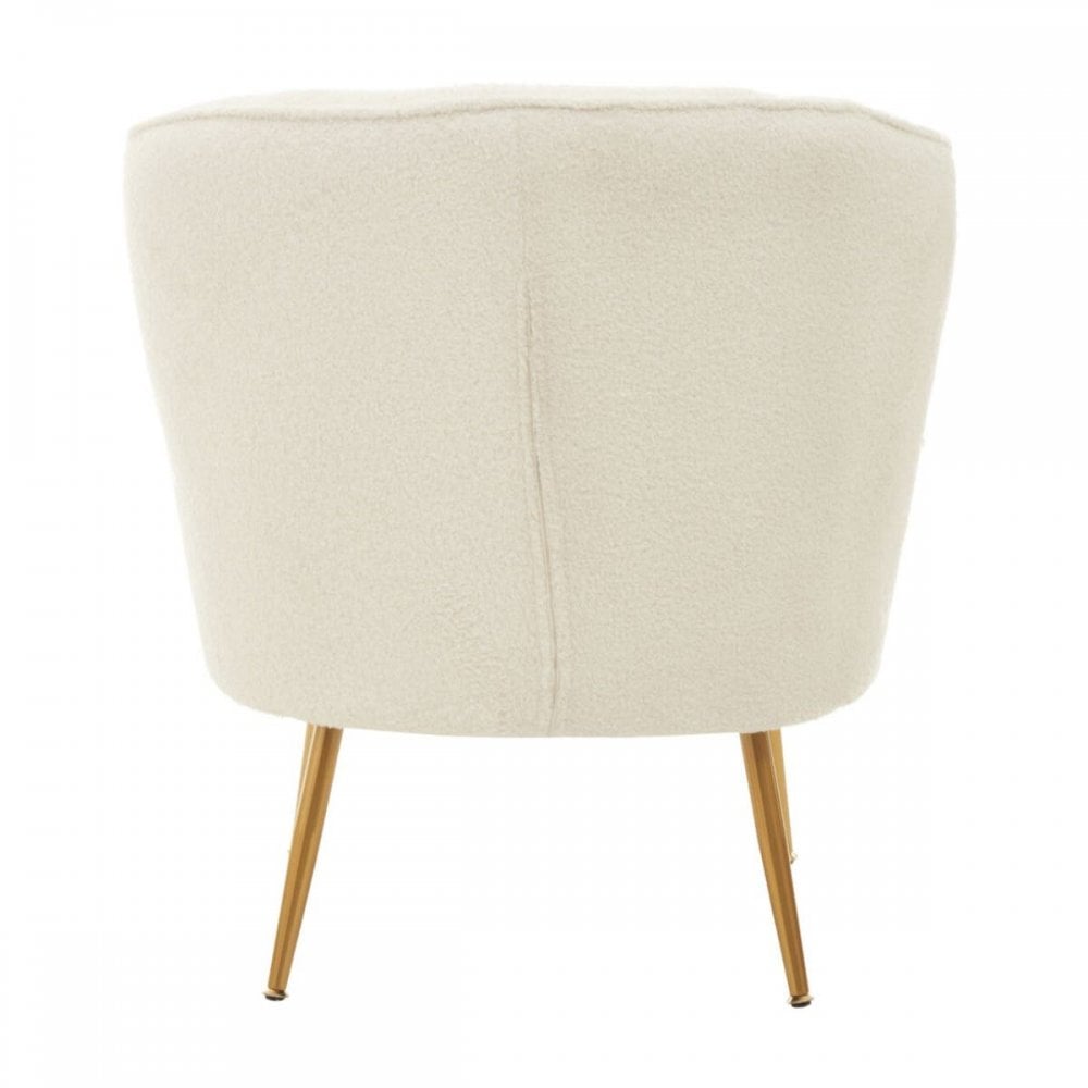 Arden Channel Armchair With Gold Finish Legs