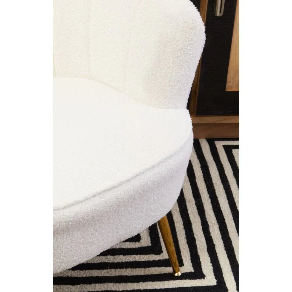 Arden Channel Armchair With Gold Finish Legs