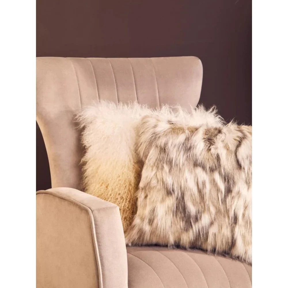 Elara Velvet Accent Chair With Gold Finish Legs