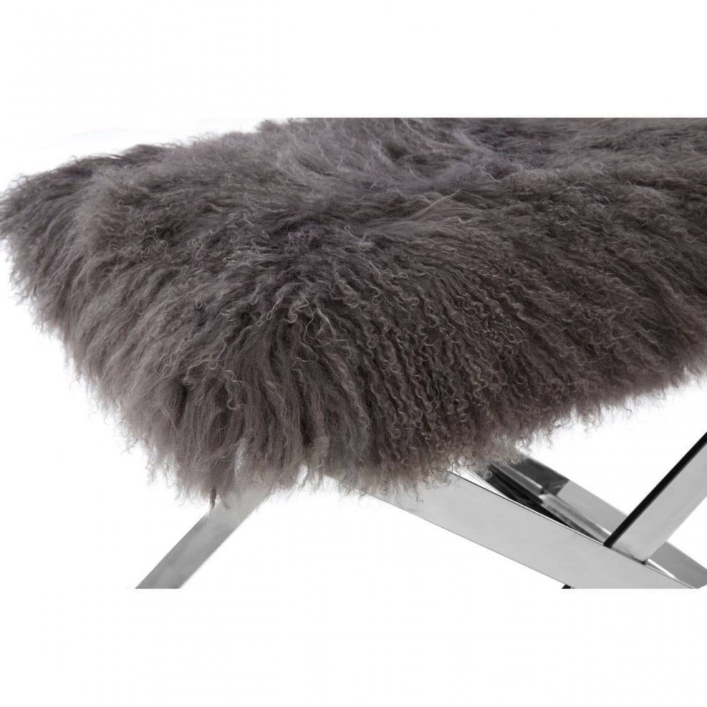 Coris Sheepskin Stool